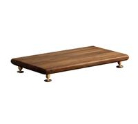 Soportes para Altavoces Madera, Bandeja De Montaje En Escritorio para Suelo, Base De Bastidor con Púas Aislamiento para Soporte De Equipos Audio Cine En Casa, Estudio(35 * 20cm)