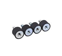 Soportes para amortiguadores de vibración, 4x M8 M6 Soportes de goma Amortiguador Antivibraciones Silentblock Bobinas Soportes aisladores de goma(VD20*15 M6*18)