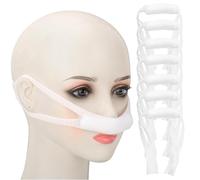 Soportes para Apósitos Nasales 7 Piezas Vendaje Ajustable para La Nariz,Soporte para Vendaje Elástico,con Ganchos para Las Orejas Vendaje Nasal,Adecuado para Soporte Nasal Postoperatorio