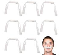 Soportes para Apósitos Nasales 8 PCS Soporte Nasal Elástico Vendaje Ajustable para la Nariz Vendaje Nasal Elástico de Algodón Suave Retenedor de Algodón con Capacidades Absorbentes y Elásticas