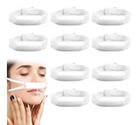 Soportes para Apósitos Nasales Vendaje Nasal Elástico Vendaje Ajustable para la Nariz Soporte Nasal Elástico Vendajes Nasales con Trabillas para Las Orejas Suministros de Soporte Postoperatorio 10 PCS