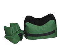 Soportes para Armas Resto Bolsa,Apoyo de Arma Banco de Tiro Delantero Trasero para la Práctica al Aire Libre de Rifles/Pistola de Aire (Verde Oscuro)