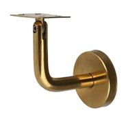 Soportes para barandillas Pasamanos de escalera acero inoxidable, soporte barandilla oro, accesorios herrajes for muebles montados en la pared(B)