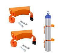 Soportes para Bombonas de Oxígeno Soporte para Tanque de Oxígeno de 2 Unidades para Montaje en Pared, Soporte para Cilindro de Gas Nitrógeno/Acetileno/Propano ABS, Soporte para Cilindro de Oxígeno par