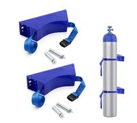 Soportes para Bombonas de Oxígeno Soporte para Tanque de Oxígeno de 2 Unidades para Montaje en Pared, Soporte para Cilindro de Gas Nitrógeno/Acetileno/Propano ABS, Soporte para Cilindro de Oxígeno par