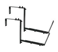 Soportes para caja de ventana, 2 soportes para jardineras, soporte para maceta, soporte ajustable para jardinera, soporte para de cama de jardín al aire libre, soporte para plantas de patio
