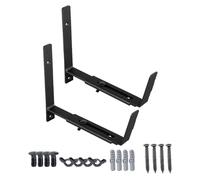 Soportes para cajas para plantas, barandillas de consola de flores | Soportes de flores de ventana ajustables resistentes a la corrosión | Soporte para plantas de balcón de alto rendimiento de metal