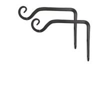 Soportes Para Cestas Colgantes 2 Pcs Wall Hanging Basket Iron Flower Pot Plant Support Hanger Hook Indoor Outdoor Home Garden Lantern Decoration