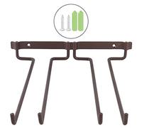 Soportes para Copas de Vino de Hierro, Haofy Estante de Copas de Vino Colgante, Montado en la Pared, Estante de Almacenamiento para Organizar la Copa de Vino en el Bar, Restaurante, Hotel, Casa