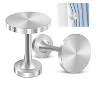 Soportes para cortina, un par de ganchos de metal plateado para cortinas, medallones decorativos para colgar en la pared, modernos, vintage, alzapaños de borla