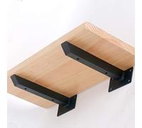 Soportes Para Estante Flotante De Alta Resistencia,Soporte De Estante De Pintura Negra Soportes De Placa Ciega Estantes,Escuadras Baldas Oculto Metal Montado En La Pared,2 Por Juego,100mm(3.9in)