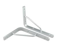 Soportes para Estantes de Pared, Soportes para Estanterías con Tornillos, Escuadras para Estanterias, para Biblioteca, Sala de Estar, Dormitorio(40cm/15.7in)
