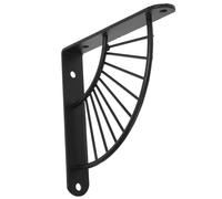 Soportes para Estantes Flotantes de Metal Negro, Alta Resistencia | Montaje en Pared, Uso en Madera o Ladrillo, Soporte Fuerte, Adecuado para Tienda y Hogar