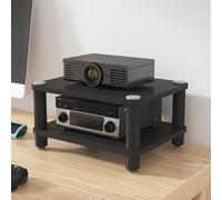 Soportes para Estantes Pequeño y Sencillo Adopción de Una Base Amortiguadora Muebles Tocadiscos,Adecuado para Sala de Estar, Dormitorio y Oficina(Black,50 * 40 * 23cm)