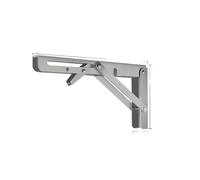 Soportes para estantes plegables, 2 soportes de estante pared plegables multicolores 8 a 20 pulgadas for mesa banco(2pc Stainless 20inch)