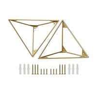 Soportes para Estantes Triangulares,escuadras Baldas Ángulo Recto,Soportes para Estantes en Pared Estilo Decorativo Moderno,escuadra Estanteria Flotantes DIY,con Tornillos,Gold-15cm/5.9in