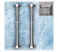 Soportes Para Fregadero Bajo Montaje, Poste de soporte telescópico, patas de soporte ajustables for lavabo bajo encimera(2*Height 110-190cm)