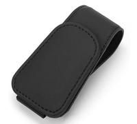Soportes para Gafas de Coche para Citroen C-Elysee 2012-2027, Magnético Cuero Soporte Gafas Sol Tarjeta Billete Clip Interiores Accesorios,A/Black