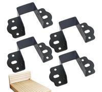 Soportes para marco de cama, accesorio para cabecera de marco de cama 4 | Herrajes para cama Kit de accesorios para cabecera de montaje de acer