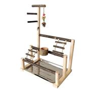 Soportes para pájaros, 40 x 27 x 59 cm, Parque de Juegos para Loros, Parque de Juegos Interactivo para Loros, portátil, para Jaula para periquitos pequeños, cacatúas