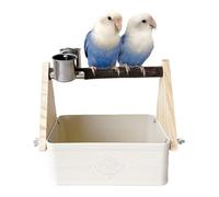Soportes para pájaros para el interior, soporte para pájaros con doble y para garras de perca para loros, cacatúas, colibríes, palomas, cuáqueros, jardín, jardín, exterior