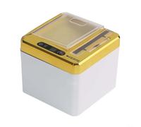 Soportes para palillos de dientes, capacidad de 250, caja de almacenamiento de detección inteligente, tapa de sensor automático, alimentación por USB, diseño higiénico para cocina (dorado)