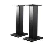Soportes para parlantes, 1 par de Vetas de Madera Un Juego de 2 Bases de Madera, Viene con pies de Cobre Puro, para parlantes de estantería medianos a Grandes