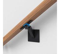 Soportes para pasamanos de escalera interior con ajuste giratorio, hierro que proporciona un soporte estable para barandilla de escalera, se vende en juegos de 3 o 4 soportes (4 piezas)