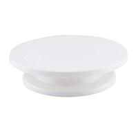 Soportes para pasteles Tocadiscos para decoración de pasteles Soporte giratorio para repostería Juego de herramientas para decoración(blanco)