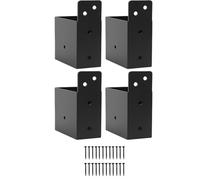 Soportes para pérgola, kit de 4 piezas de herramientas resistentes, juego de soportes de pérgola de 4 piezas para vigas de madera de 2 x 4 | cenador al aire libre y marco de soporte de cubierta |