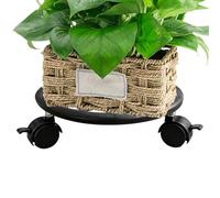 Soportes para plantas enrollables con rueda | Metal pesado Jardín Potter,Soporte de maceta | Para Interior Exterior Balcón Jardín Mover