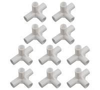 Soportes para postes de tienda de campaña de 16 mm, conectores de plástico de 3 vías para tiendas de campaña, toldos, soportes de plantas de jardín, armarios, camas de mascotas, accesorios de juntas