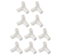 Soportes para postes de tienda de campaña de 16 mm, conectores de plástico de 3 vías para tiendas de campaña, toldos, soportes de plantas de jardín, armarios, camas de mascotas, accesorios de juntas