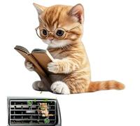 Soportes Para Rejillas De Ventilación Ambientador | Porta Purificador Aire Con Diseño De Gato,Accesorios Desodorantes 3D Acrílicos De Larga Duración Para Coche