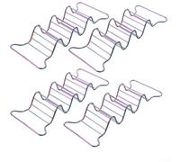 Soportes para tacos hechos de material con diseño único de ondas que sostiene tres deliciosas golosinas a la vez (colorido)