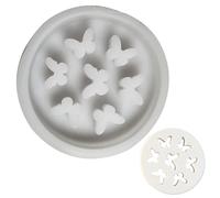 Soportes para tallos para flores, rejilla floral para jarrón, silicona epoxi redonda para jarrón con forma de mariposa, 2 moldes de soporte de tallo de flores, molde epoxi para arreglos florales
