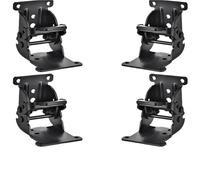 soportes plegables, Bisagras plegables con bloqueo (paquete de 2-8 unidades, tornillos 90 grados) for mesas, taburetes y muebles(8pcs with Screws)