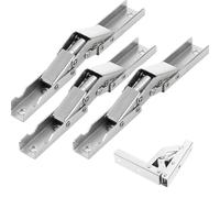 Soportes plegables de 4/6/8/10 piezas de bisagra plegable de 90 grados para puerta/estante oculto, soporte de mesa, piezas de muebles, bisagras plegables de 90 grados para puerta/estante (8 piezas)