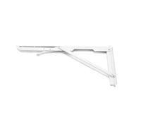 Soportes plegables para estantes, Paquete de 2 soportes estante plegables multicolor 8 a 20 pulgadas(White 16inch)