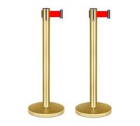Soportes retráctiles, juego de barrera de control de multitudes resistente para eventos, gestión de colas, aeropuerto, hotel