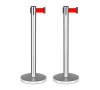 Soportes retráctiles para control de multitudes, postes de gestión de colas para seguridad de eventos y control de línea, ideal para uso en interiores y exteriores