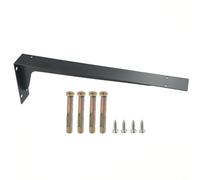 Soportes triangulares de metal grandes para estantes flotantes montados en la pared resistentes, construcción de acero resistente a la corrosión para un soporte fuerte de estante (18 pulgadas)