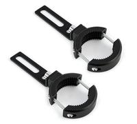 Soportes universales faros moto 20-38mm, abrazaderas ajustables para tubo de horquilla, barra antivuelco, parachoques, kit montaje lámpara LED adicional mecanizado aluminio CNC