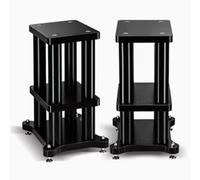 Soportes universales para altavoces de grano de madera, soportes de suelo resistentes para una mejor experiencia de audio en cine en casa y estudios
