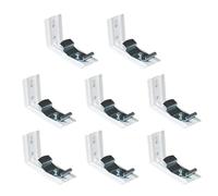 Soportes verticales en forma de L, soportes de montaje en riel de cortina, marco de extensión para persianas, instalación sin complicaciones