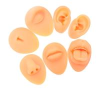 SOPOTUTU 1 Juego Faciales de Silicona Práctica de Perforación Corporal Incluye Lengua Nariz Boca Orejas Herramientas de Entrenamiento Realistas de Centros de Capacitación