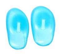 SOPOTUTU 1 par Cubiertas de Orejas de Silicona para Protección de Tinte de Pelo Ajustables y Reutilizables para Salones de y Uso Personal Azul
