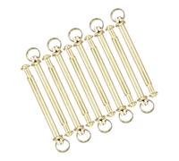 SOPOTUTU 10 juegos Kit Reparación Abanicos Mano Remaches Eje Metálico con Anilla Dorada para Accesorios y Repuestos Ventiladores Plegables Fácil Instalación Resistente y Duradero