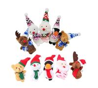 SOPOTUTU 10 Piezas Accesorios para Dedo títere de Dedo de la Hora del Cuento de Dibujos Animados para pequeños para