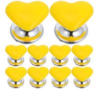 SOPOTUTU 10 piezas Botón de Presión para Inodoro Forma Corazón Accesorios Baño Recambios Wc sin Herramientas Colores Vibrantes y Decoración Auxiliar para Cuartos de Baño